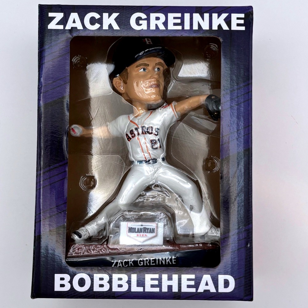 Houston Astros Zack Greinke Bobblehead 2021 Nolan Ryan Beef SGA MLB Collectible‎